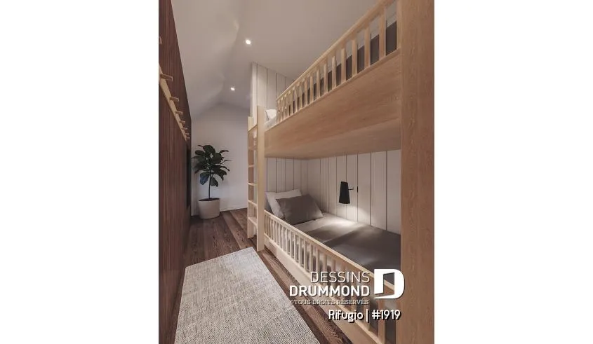 Plans de Dessins Drummond pour une petite maison de 741 pieds carrés